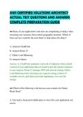 AWS CERTIFIED SOLUTIONS ARCHITECT&NewLine;ACTUAL TEST QUESTIONS AND ANSWERS&NewLine;COMPLETE PREPARATION GUIDE