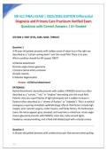 NR511 Week 4 Midterm Exam Due 22th November 2026 Complete Actual Exam Questions 1- 100 NR511 Differential Diagnosis & Primary Care Practicum NR 511 Midterm and Finals Examplify Online Proctored Exam Questions and Answers &vert; 100&percnt; Pass Guaranteed &vert; Graded A&plus;