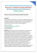 NR 511 MIDTERM EXAM PREP Differential Diagnosis & Primary Care &vert; Chamberlain University 2026 Edition &vert; 100 Practice Questions with Verified Answers & Detailed Rationales