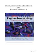 TEST BANK For Psychopharmacology Drugs the Brain and Behavior 4th &NewLine;Edition &NewLine;By Meyer Nursing&comma; Verified Chapters 1 - 20 