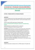 NR 566 FINAL EXAM &ndash; ADVANCED PHARMACOLOGY Chamberlain University &ndash; 2026 Edition 100 Actual Questions & Answers &vert; 100&percnt; Guarantee Pass
