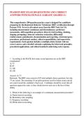 PEARSON RBT EXAM 200 QUESTIONS AND CORRECT &NewLine;ANSWERS WITH RATIONALE ALREADY GRADED A&plus;