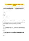 CIS 2200 Midterm 1 Questions and CORRECT&NewLine;Answers