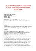  NSG 430 Adult Health Nursing II Exam 2 Review Questions and Answers &vert; Verified Solutions with Detailed Rationales &lpar;2026&sol;2027 Edition&rpar;