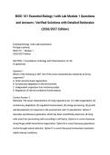 BIOD 101 Essential Biology I with Lab Module 1 Questions and Answers &vert; Verified Solutions with Detailed Rationales &lpar;2026&sol;2027 Edition&rpar;
