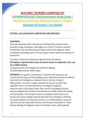 NUR 2063 &sol; NUR2063&colon; ESSENTIALS OF &NewLine;PATHOPHYSIOLOGY Final Examination Study Guide &vert; &NewLine;Rasmussen University 2025&sol;2026 Edition &vert; Verified &NewLine;Questions & Answers &vert; A&plus; Graded