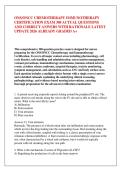 ONS&sol;ONCC CHEMOTHERAPY IMMUNOTHERAPY CERTIFICATION EXAM 300 ACTUAL QUESTIONS AND CORRECT ANWERS WITH RATIONALE LATEST UPDATE 2026 ALREADY GRADED A&plus;   