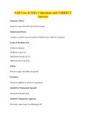 BUNDLE OF NAB Core Exams with Questions and CORRECT Answers