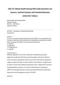 NSG 221 Mental Health Nursing HESI Guide Questions and Answers &vert; Verified Solutions with Detailed Rationales &lpar;2026&sol;2027 Edition&rpar;