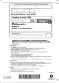 Pearson Edexcel A level Maths paper 1 2023 solutions