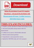 Relias Dysrhythmia Exam B &lpar;Complete  Questions&rpar; &vert; Advanced Dysrhythmia with Measurements B Exam &vert; Verified Answers  &vert; 2025&sol;2026 Study Guide