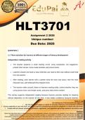 HLT3701 Assignment 2 &lpar;COMPLETE ANSWERS&rpar; 2026 - DUE June 2026