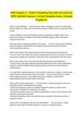 SWE Chapter 5 - System Modeling Test with all Correct & 100&percnt; Verified Answers &vert;Actual Complete Exam &vert;Already Graded A&plus;