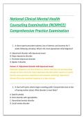 National Clinical Mental Health Counseling Examination &lpar;NCMHCE&rpar; Comprehensive Practice Examination