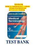 Test Bank For Medical Terminology&colon; A Short Course 9th Edition by Davi-Ellen Chabner ISBN 9780323479912 Chapters &lpar;1 to 5&rpar;