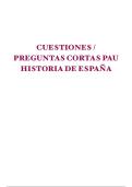 APUNTES COMPLETOS DE LAS PREGUNTAS CORTAS&sol;CUESTIONES DE HISTORIA DE ESPA&Ntilde;A EN LA EVAU