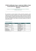 CNOR Certification Exam &ndash; Competency & Credentialing Institute Perioperative Nursing &ndash; 2026&sol;2027 Edition &ndash; Verified Questions and Answers