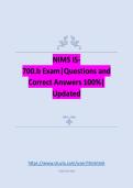 NIMS IS-700&period;b Exam&vert;Questions and Correct Answers 100&percnt;&vert; Updated