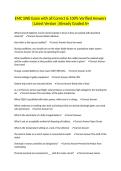 EMC SWE Exam with all Correct & 100&percnt; Verified Answers &vert;Latest Version &vert;Already Graded A&plus;