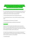 NUR 242 Medical-Surgical Nursing Exam 1 Actual Exam 2026&sol;2027 &ndash; Comprehensive Test with Detailed Rationales &vert; 100&percnt; Verified &vert; Pass Guaranteed &ndash; A&plus; Graded