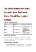 2026&sol;2027 Kentucky SRNA Elite Test Bank & Mastery Protocol &vert; 34&plus; Q&A with Rationales
