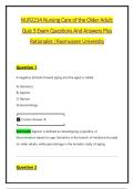 NUR2214 Nursing Care of the Older Adult Exam Bundle &vert; 2026&sol;27