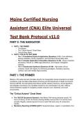 Maine CNA Elite Universal Test Bank &lpar;2026&sol;2027 Edition&rpar; &ndash; 34&plus; Exam-Ready Questions & Statutory Cheat Sheets