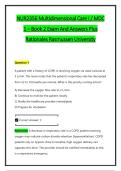 NUR2356 Multidimensional Care I &sol; MDC &NewLine;1 &ndash; Book 2 Exam And Answers Plus &NewLine;Rationales Rasmussen University