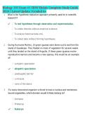BIO 101 Complete Exam Bundle 2026 &vert; All Exams&comma; Final Review&comma; Practice Tests & Study Guides &vert; Verified Q&A &vert; Graded A&plus;