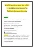 NUR2356 Multidimensional Care I &sol; MDC &NewLine;1 &ndash; Book 1 Exam And Answers Plus &NewLine;Rationales Rasmussen University 