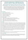 Medication Administration Certification Exam Prep&NewLine;Document &vert; 2026&sol;2027 Edition &vert; 250 Verified Questions