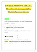 NUR2356 Multidimensional Care I &sol; MDC &NewLine;1 Exam 1 Questions And Answers Plus &NewLine;Rationales Rasmussen University