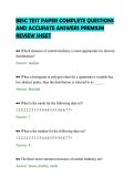 BESC TEST PAPER COMPLETE QUESTIONS&NewLine;AND ACCURATE ANSWERS PREMIUM&NewLine;REVIEW SHEET
