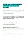 BESC ACTUAL TEST QUESTIONS WITH&NewLine;COMPLETE SOLUTION VERIFIED&NewLine;RESOURCE
