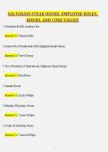 Saltgrass Steak House Employee Master Guide &lpar;2026&sol;2027 Updated&rpar;  &ndash; Roles&comma; Hours&comma; Core Values&comma; Training Review & Workplace Questions with Answers