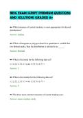 BESC EXAM SCRIPT PREMIUM QUESTIONS&NewLine;AND SOLUTIONS GRADED A&plus;