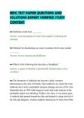 BESC TEST PAPER QUESTIONS AND&NewLine;SOLUTIONS EXPERT VERIFIED STUDY&NewLine;CONTENT