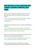 BESC UPDATED ACTUAL QUESTIONS AND&NewLine;CORRECT ANSWERS COMPLETE STUDY&NewLine;GUIDE