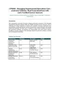 CPMSM Managing Departmental Operations Test &ndash; National Association of Medical Staff Services &lpar;NAMSS&rpar; &ndash; 2026&sol;2027 Edition &ndash; Verified Questions and Answers