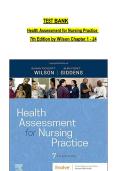 Test Bank - Health Assessment for Nursing Practice &lpar;7th Edition&rpar; by Wilson & Giddens