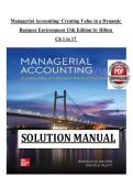 Solution Manual Managerial Accounting 13th Ed Ch&period; 1&ndash;17 &lpar;PDF&rpar; &vert; 2026 Solutions &vert; Instructor Manual