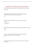Mist 2090 Final Exam &vert; UPDATED Questions with 100&percnt; Correct Answers&NewLine;