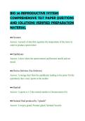 BIO 30 REPRODUCTIVE SYSTEMS&NewLine;COMPREHENSIVE TEST PAPER QUESTIONS&NewLine;AND SOLUTIONS VERIFIED PREPARATION&NewLine;MATERIAL