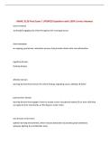 NMNC 3110 Final Exam &vert; UPDATED Questions with 100&percnt; Correct Answers&NewLine;