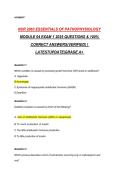 NUR 2063 Essentials of Pathophysiology Module 04 Exam 1 Questions and Verified Answers