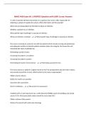 NMNC 4410 Exam &num;3 &vert; UPDATED Questions with 100&percnt; Correct Answers&NewLine;
