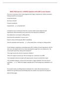 NMNC 4410 Exam &num;1 &vert; UPDATED Questions with 100&percnt; Correct Answers&NewLine;