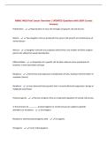 NMNC 4410 Final Cancer Overview &vert; UPDATED Questions with 100&percnt; Correct Answers