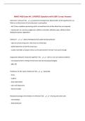 NMNC 4410 Exam &num;4 &vert; UPDATED Questions with 100&percnt; Correct Answers&NewLine;
