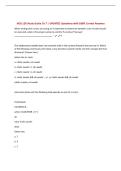 NOS 120 Study Guide Ch 7 &vert; UPDATED Questions with 100&percnt; Correct Answers&NewLine;